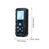 Handheld Laser Measure Double Level Bubble Rechargeable Measuring Meter 20 Memories Storage M/ Ft