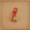 Cartoon Christmas Keychain Cute Santa Snowman Elk Keyring Xmas Party Favors Bag Pendant New Year Gift