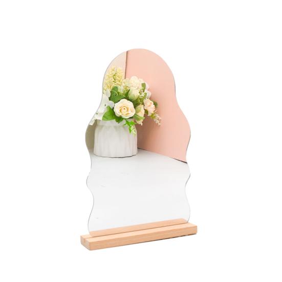 Attraktiver Spiegelaufkleber mit unregelmäßigem Blumenmuster zum Selbermachen
