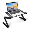 Folding Table Laptop Desk USB Portable Aluminum Alloy Adjustable Notebook Stand for Bed Sofa Laptop Table Home Office Computer Desk