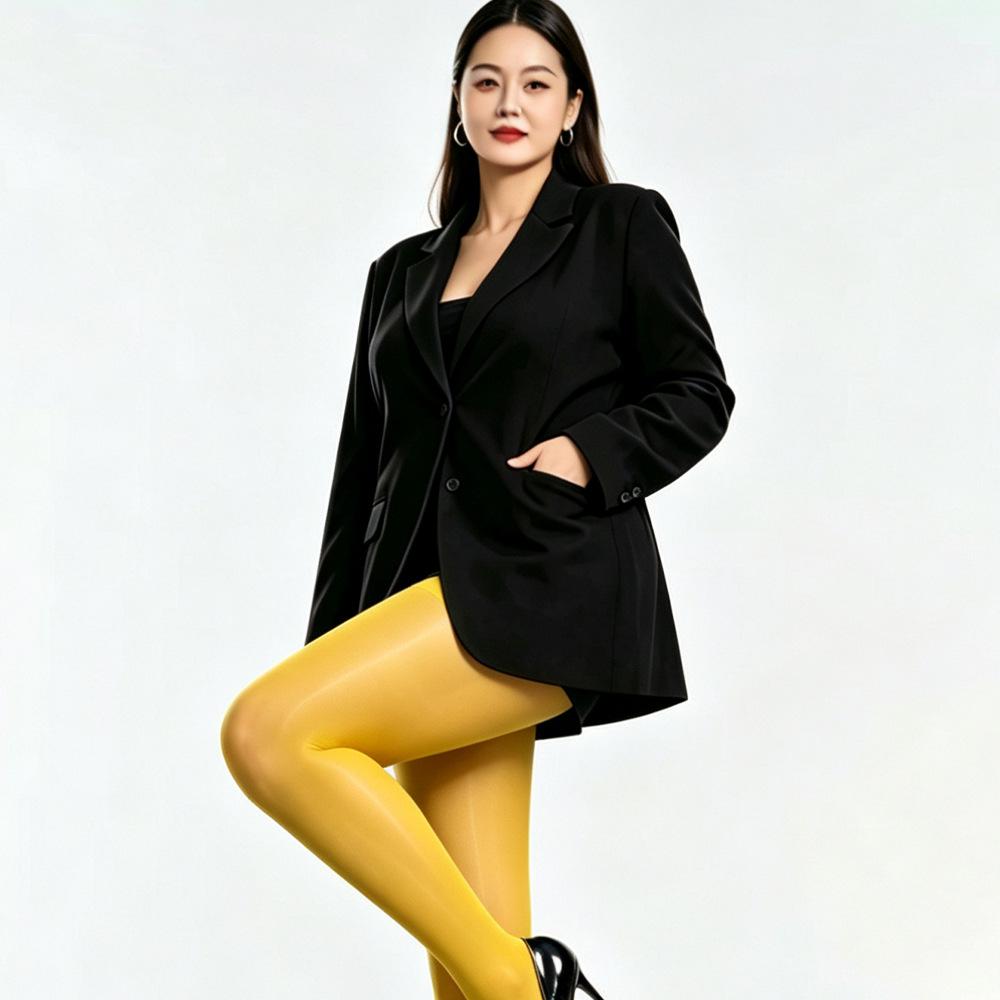 Plus Size 912-Needle Anti-Sag Horse Oil Shine Stockings - Extra Large, Anti-Snag, Sexy Silk Pantyhose (Up To 300 Jin)