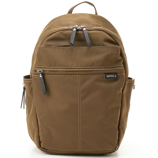 Side Zip Backpack MONI02704 Khaki [MONICA] (86)