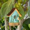Hummingbird Cage House Outdoor Cage Nest Box Nest Cage Standing Hideouts Painted House for Small Bird