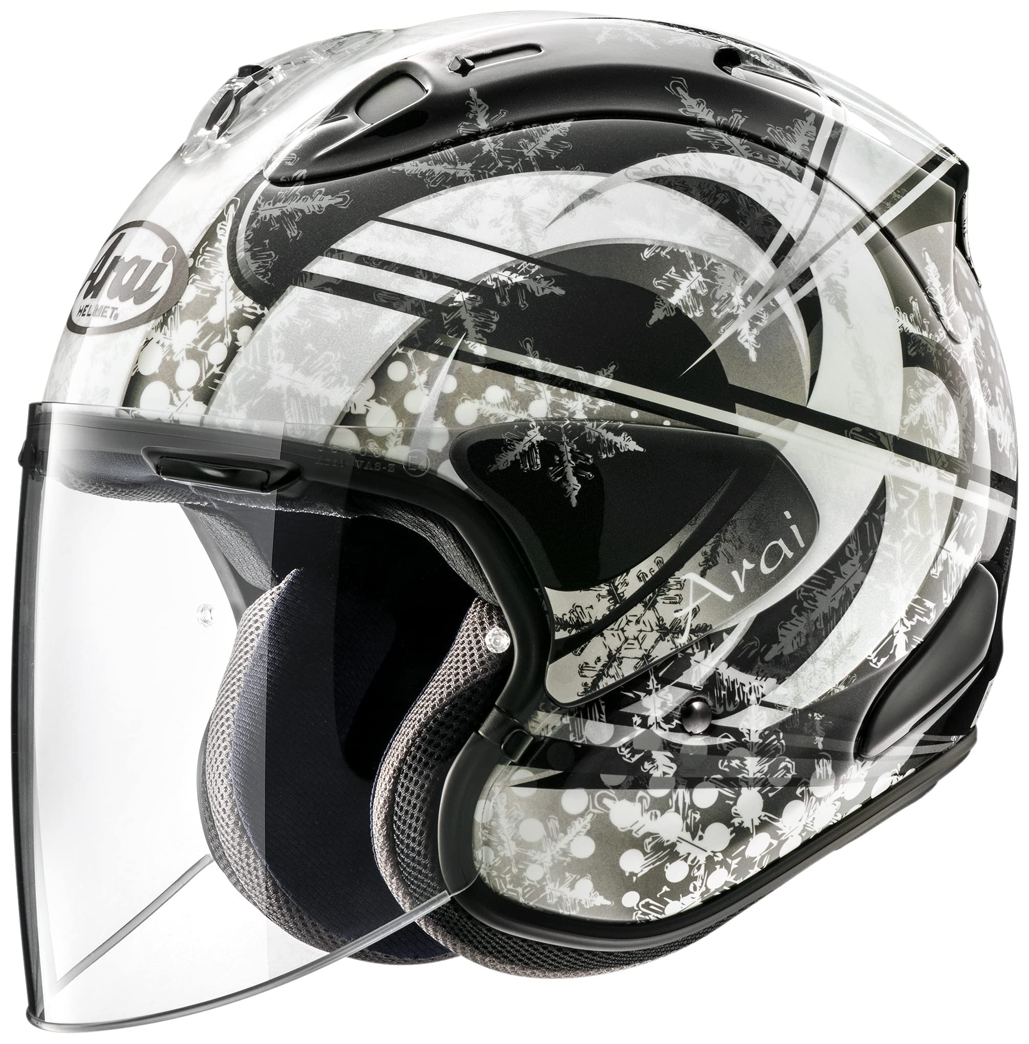 

Мотоциклетний шолом Arai Jet SNOW DOME чорний 55 см VZ-RAM чорний