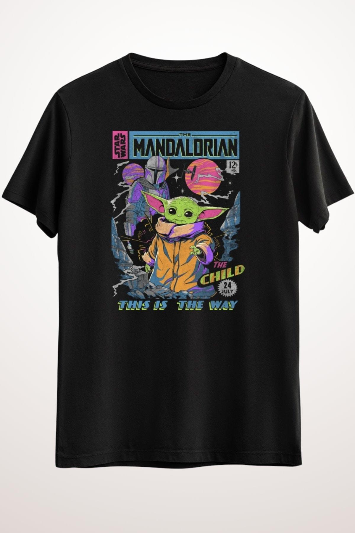 

Мужской черный ретро-комикс «Звездные войны» «Мандалорец» за 12 центов — DS1360