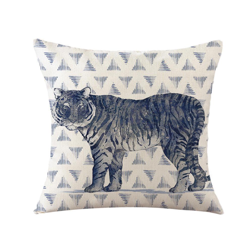

Animal Bohemian Print Pillow Cover Home Sofa Cushion Cushion Cover Throw Pillow Cover 45 * 45Cm (excluding pillow core)
