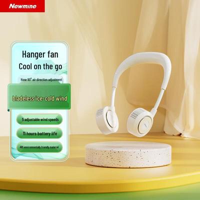 Newmine Portable Neck Fan with Speaker
