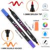 72 Color Nail Art Pens, 0.5 MM Nail Polish Pens Set Drawing Painting Point Liner Acrylic Painted Pen Kit, Waterproof Quick-drying Nail for DIY Gift