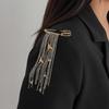 Peace Dove Pendant Tie Collar Needle Bird Multi-layer Chains Pin  Suit Accessories