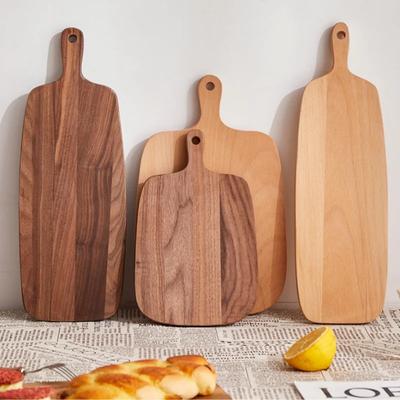 Schwarznuss Massivholz Schneidebrett Tragbares Schneidebrett Käse Obst Delikatessenbrett Outdoor Camping Küche Kochwerkzeug