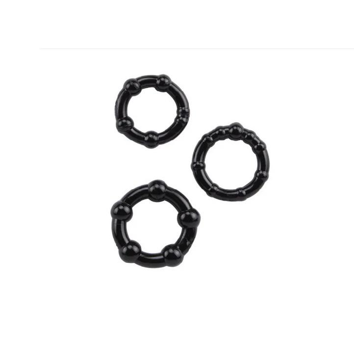 3PCS TEP Durable Penis Ring Adult Men Ejaculation Delay Doughnut Cock Rubber Rings Penis Enlargement Sex Toys for Male Sex