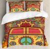 Surf Bedding Set For Bedroom Bed Home Hippie Classic Old Bus With Surfboard Freedom Holida Duvet Cover Quilt Cover Pillowcase