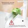 Child Friendly Bear Sink Faucet Extension with Heat Sensitive Feature Cartoon Bear Silicone Faucet Extender for Bathroom