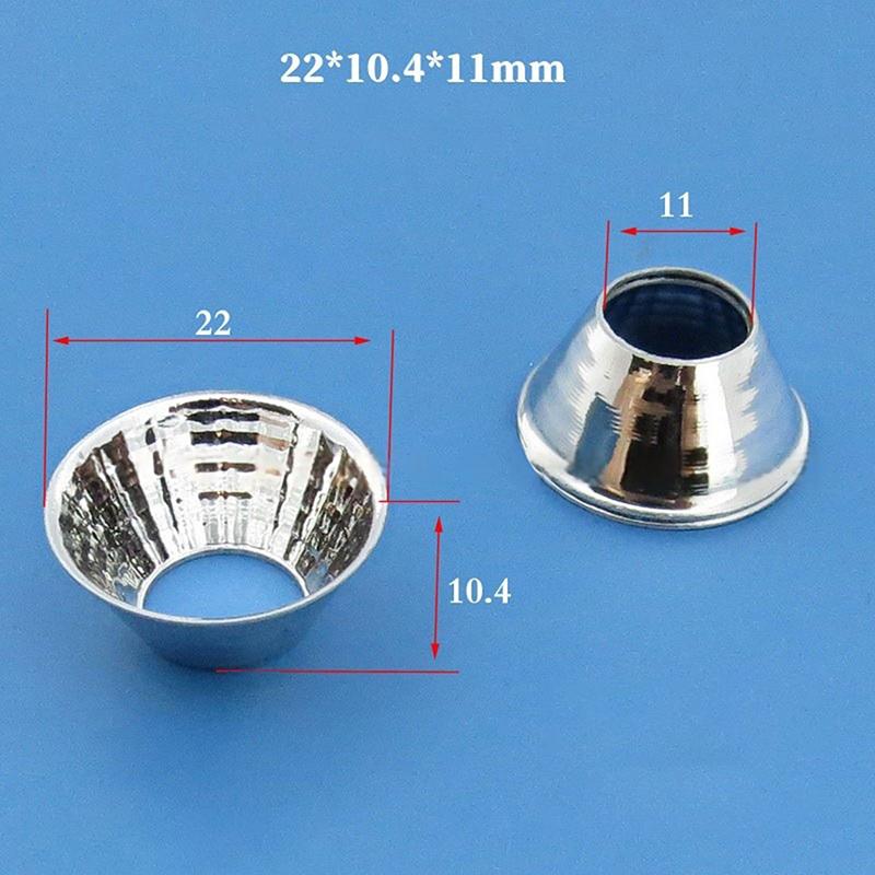 1 Piece 20-126Mm 15-120 Degree Lampshade Reflective Bowl For Diy Light Optical Led Aluminium Reflector Cup For Cob Lamp Bead