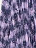Retro Artistic A-Line Plaid Mesh Midi Skirt