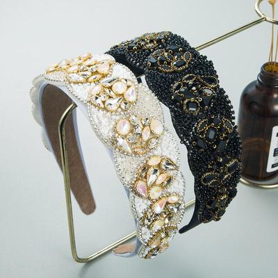Women's Hairband Baroque Colorful Heavy Craft Exaggerated Hair Ornament Prom Gorgeous Headwear