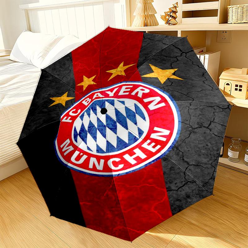 Football Club Neon Cityscape Umbrella 8-Frame for Travel, camping, Casual Lightweight Portable Umbrella, Essential for every family Holidays Gift