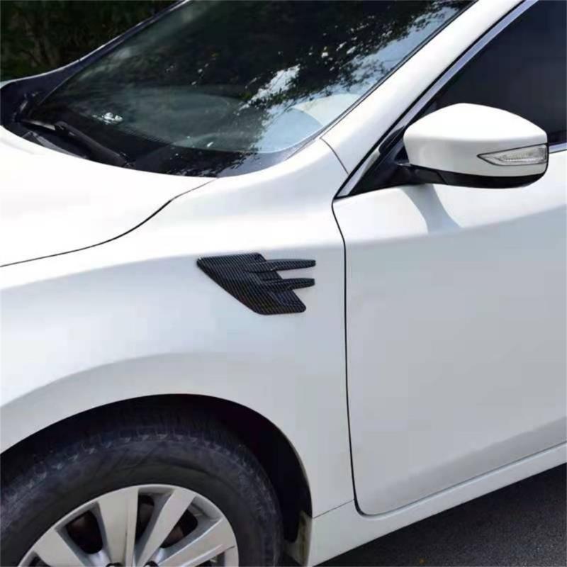 Air Flow Intake Cover,2Pcs Car Air Flow Intake Decorative Scoops Bonnet Vent Hood Cover Air Flow Vent Cover