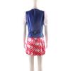 Anime Movie Barbi E Princess Charm School Delancey DE Wen Cosplay Costume Woman Top Skirt Suit Uniform Set Halloween Costumes