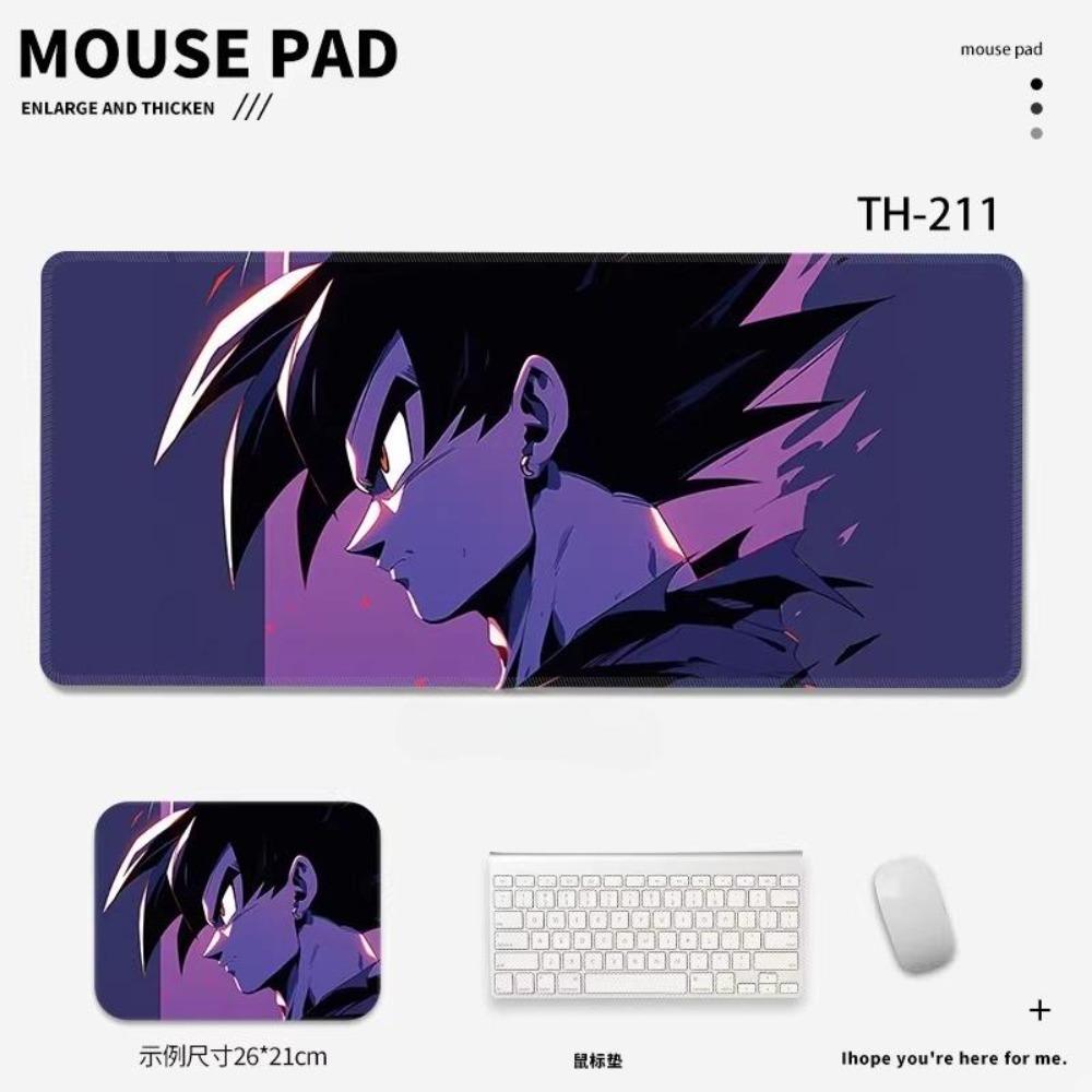 ACGN Cosplay Definition Creative Leather Mouse Pad Dragon Ball Anime E-sports Game Mouse Keyboard Table Pad Boys Advanced Non-slip  Mouse Pad