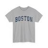 Camiseta Vintage Esportiva Design Azul Marinho Boston Massachusetts MA