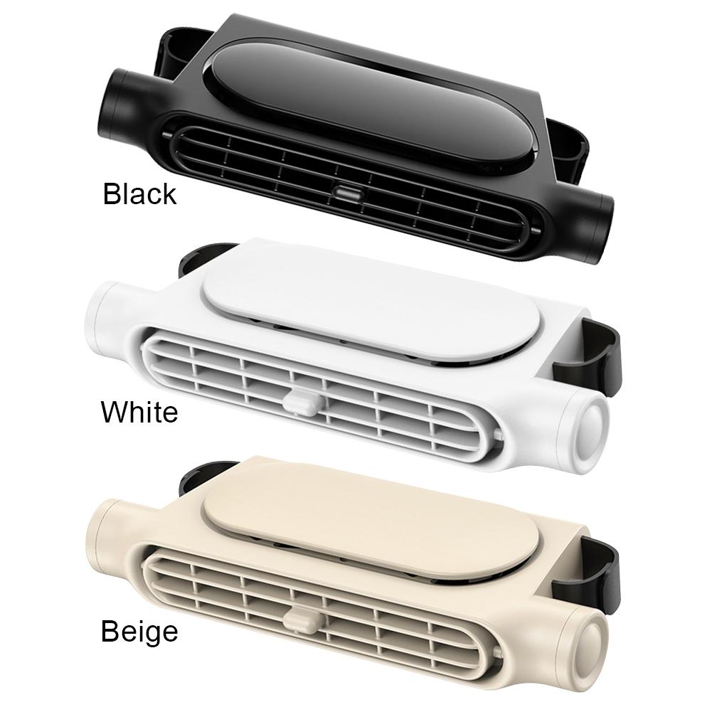 Rear Seat Fan Rechargeable Car Seat Headrest Fan 3 Speeds Cooling Backseat Fan Summer Accessories for Sedan SUS RV Truck