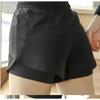 Summer Women's Gauze Fake Two Quick Dry Loose Running Shorts Female Anti-slip Sports Fitness Pants