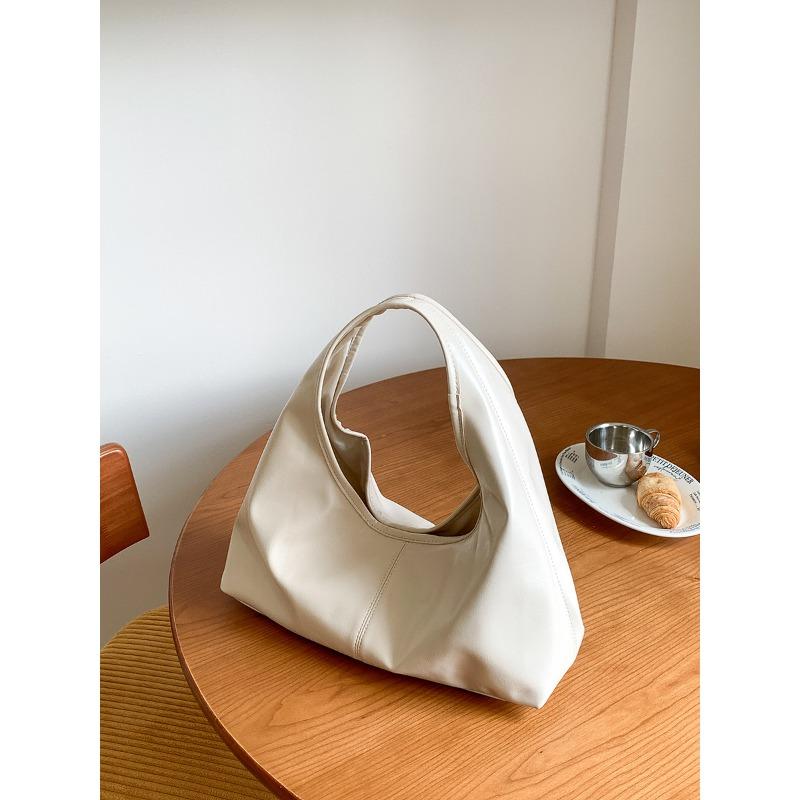 

Retro handbag bag women s bag new soft leather dumpling bag simple and versatile underarm shoulder bag women абрикосовый