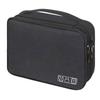 ENN LLC Gadget Pouch Cable Box Storage Large Capacity Waterproof Travel PC Peripherals 3-Layer (Black)
