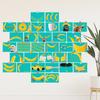 32pcs, quirky abstract banana postcards, greeting cards, DIY postcards, decorations, collectible and giftable