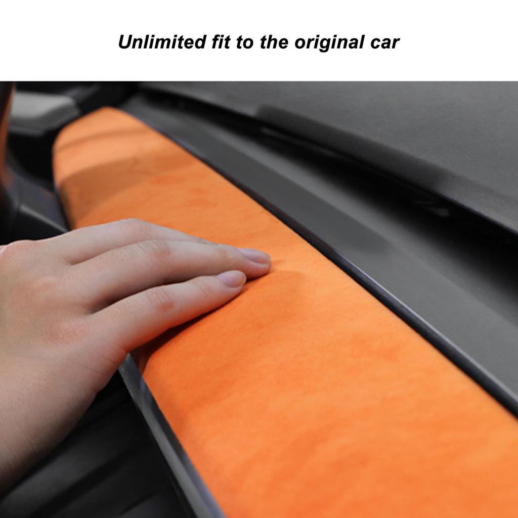Interior Door Panel Molding Trim Soft Suede Dash Wrap Replacement for Tesla Model 3 Y 2019 to 2025
