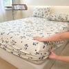 Type A Floral Printed Fitted Sheet Cotton Mattress Protector (No Pillowcase)