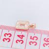 Exquisite Russian 585 Purple Gold Hollow Square Dragon Scale Pendant Fashionable Rose Gold-Plated Dancing Collarbone Chain
