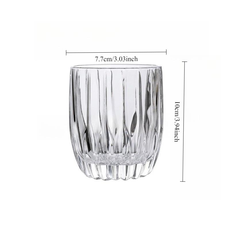 

285ml/340ml Vintage Glass Cup Coffee Mug Latte Cappuccino Cups Cafe Juice Beverage Mugs Drinking Cup Cold Drink Mug Coffeeware 1pcs