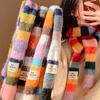Women Thin Narrow Long Colorful Striped Scarf Autumn And Winter  Design  Girl All-Match Decorative Scarf Neckerchief
