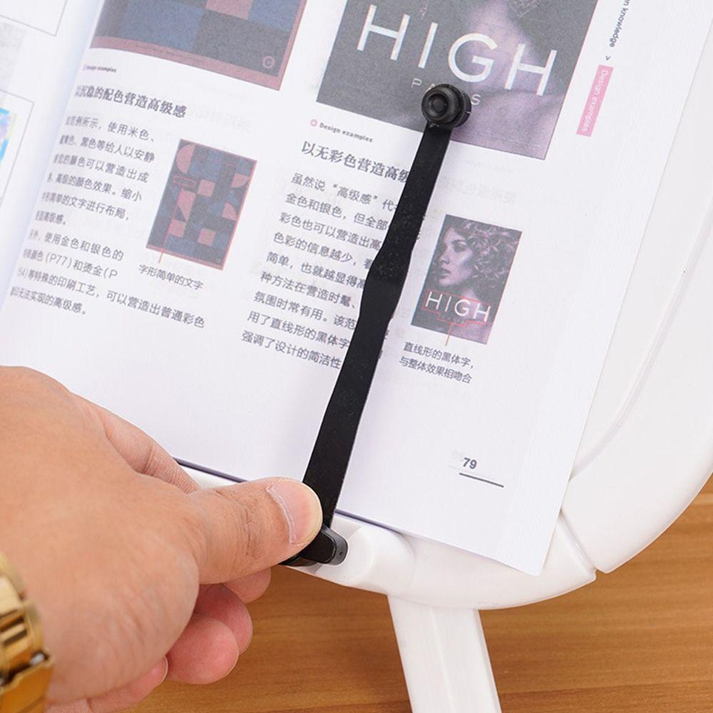 Sturdy Book Holder Adjustable Tabletop Bookshelf Multi-Function Reading Book Stand  Student Use