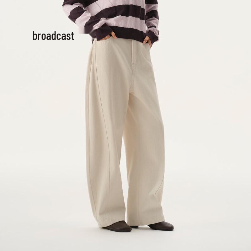 Broadcast Women s Loose Fit Drape Denim Trousers S