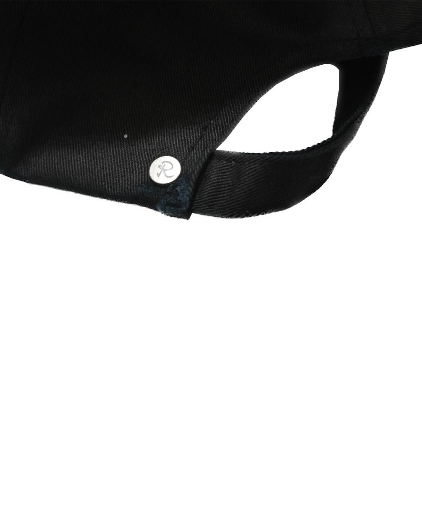 Leondieseu Sunbleach Denim Logo Ball Cap (Washed Black)