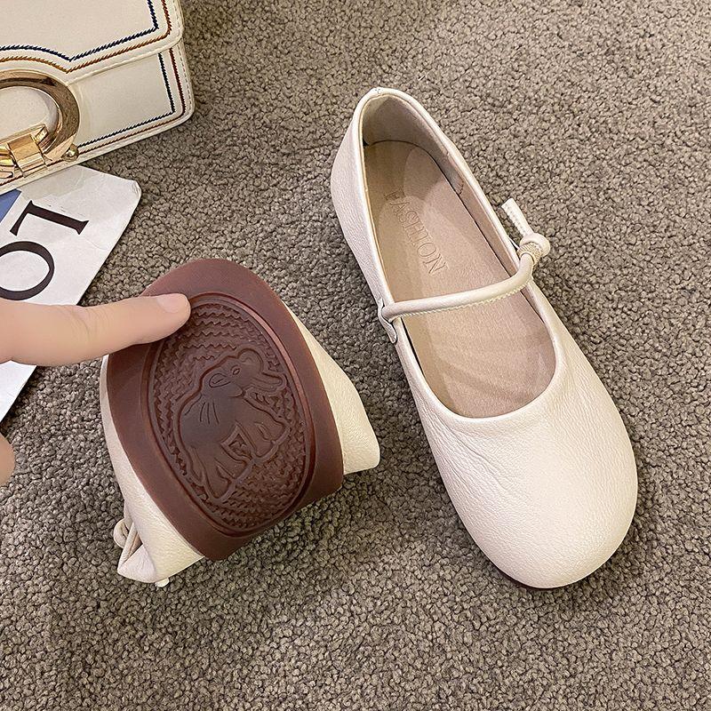 Summer Round Toe Ladies Footwear Mary Jane Women's Flat Shoes 2025 Low Price Comfortable Fashion Elegant Dress Shoe Wholesale
