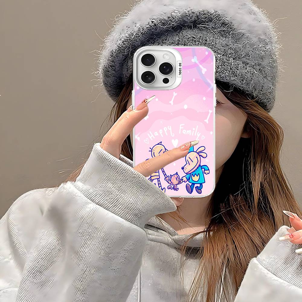 Dog Man Phone Case For IPhone 17 16 15 14 13 Pro 12 11 Pro Max PLUS Color Back Cover