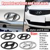 Hyundai Tucson Santa Fe Sonata Elantra Accent Ix35 Ix25 I30 I40 Car Logo Front Rear Emblem Sticker Auto Styling Accessories MM18