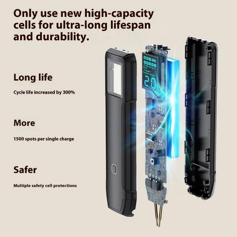 Spots Welding Machine Adjustable 0.5-3mm Electrode Gaps Automatic Manual Modes For Battery Electronics Hardware Repairs