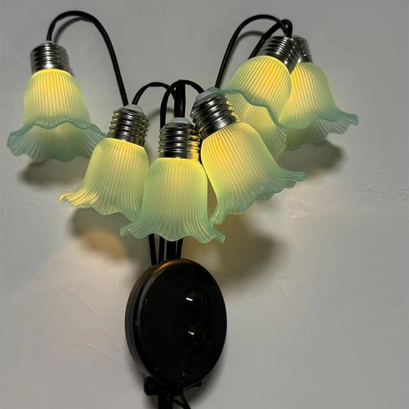 Solar Bluebell Flower Ground Plug Light, Waterproof Outdoor LED Garden Landscape Decorative Lamp, Yard Ambient Lighting