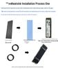 NVME NGFF M.2 2280 SSD Heatsink