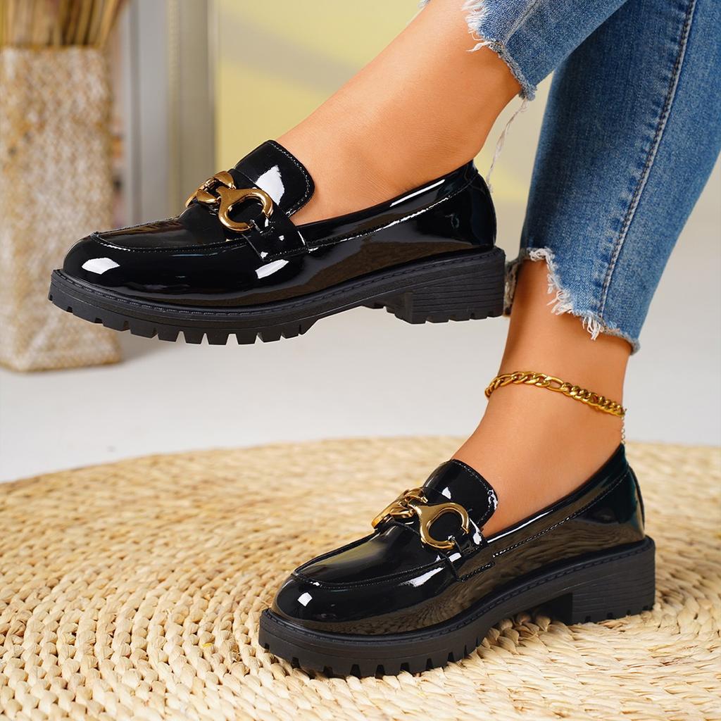 Plus Size Shoes for Women Summer Autumn Women Paltform Flats Loafers Comfortable Slip on Work Shoes Casual Footwear 36-43