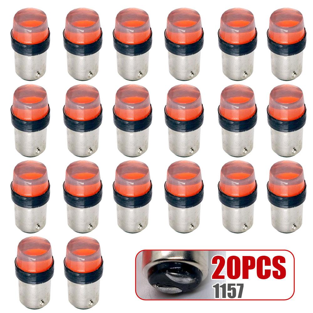 20x Flash LED Bulb Driving Reverse Lamp Signal Tail Car Brake Sourcing White Red Flashing Light 1156 BA15S P21W 1157 BAY15D