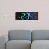 Modern LED Digital Clock 16" with RGB Lights 11 Scene Modes Big Display Dual Alarm Function and Room Temperature Feature