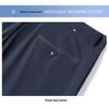 ROMON Men's Milk Silk Ice Feel High-Elastic Casual Business Trousers