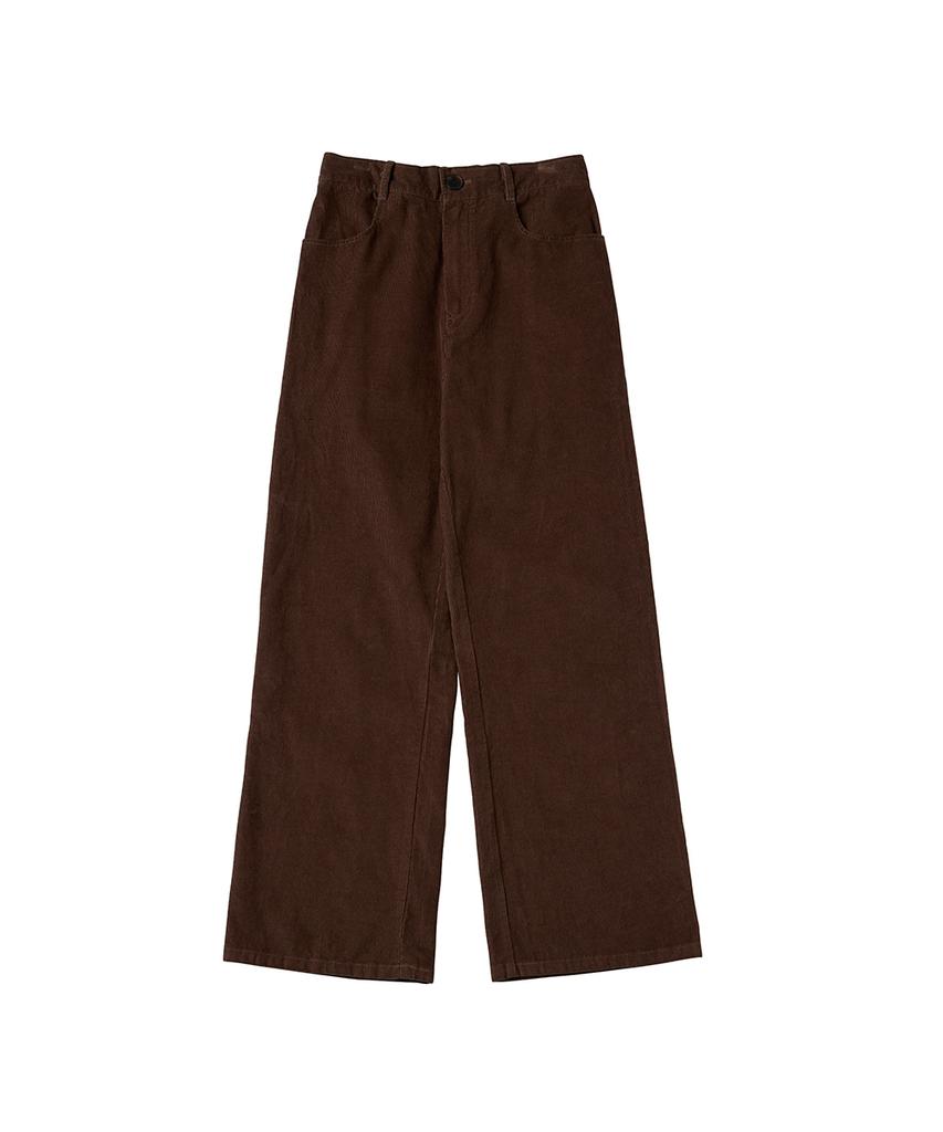 DANGLEDROP Dgdp Corduroy Standard Wide Pants_Brown