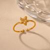 Cute Tiny Star Rings For Women Men Stainless Steel Star Ring18k Gold Plated Starfish Finger Ring Minimalist Jewelry Decoration